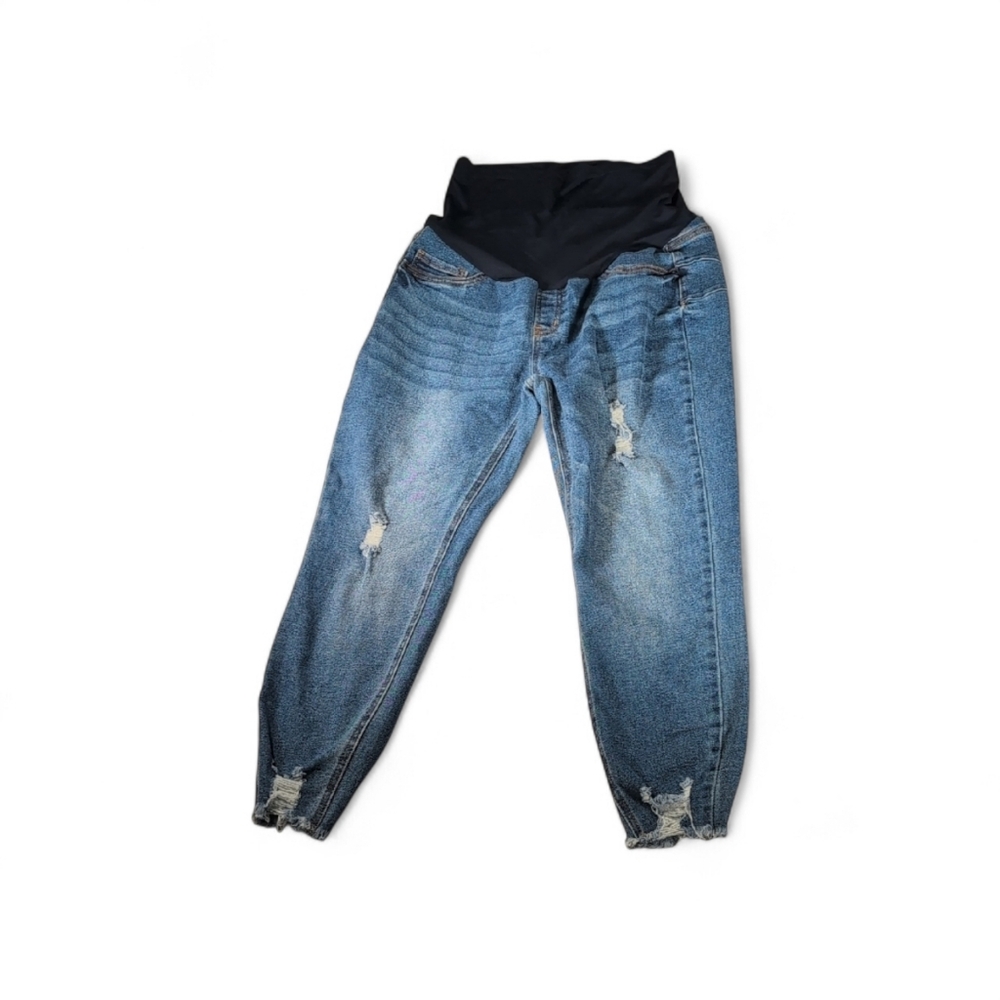 S.O.N.G. Maternity Distressed Skinny Jeans